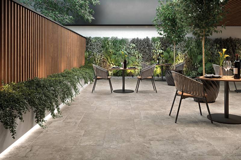 Rock, le carrelage effet marbre pour l'extérieur 45x45cm