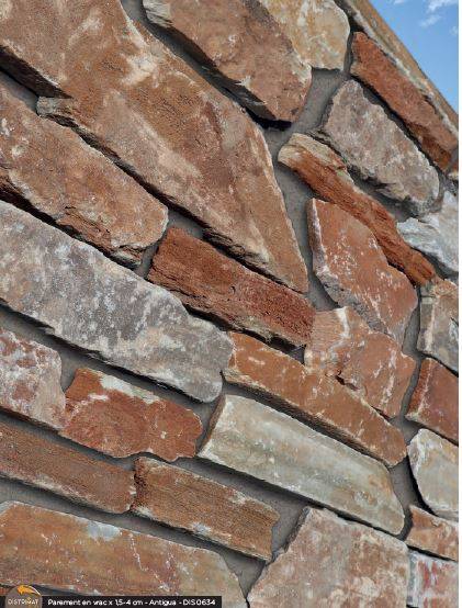 PAREMENT MURAL RUSTIQUE POUR FAÇADE DE MAISONS, PLACAGES DE MURETS