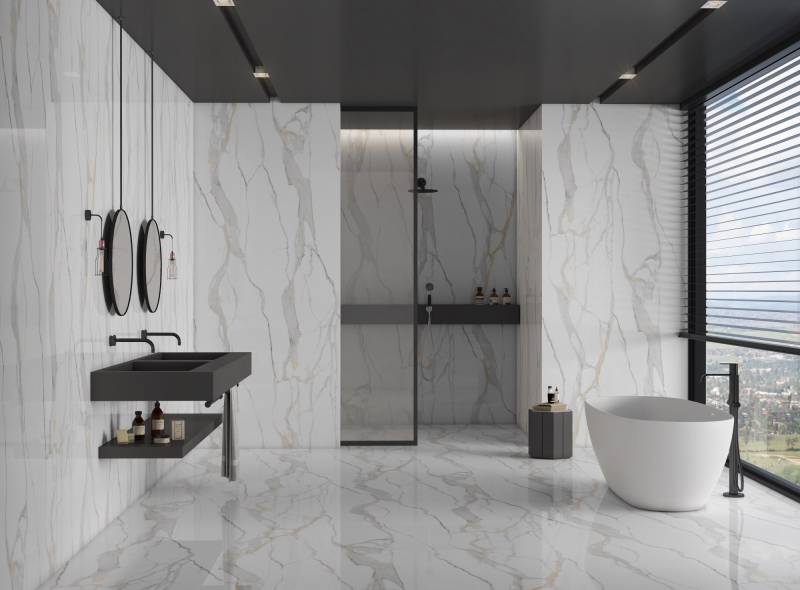 ENDLESS LOVE effet marbre 60x120cm poli brillant