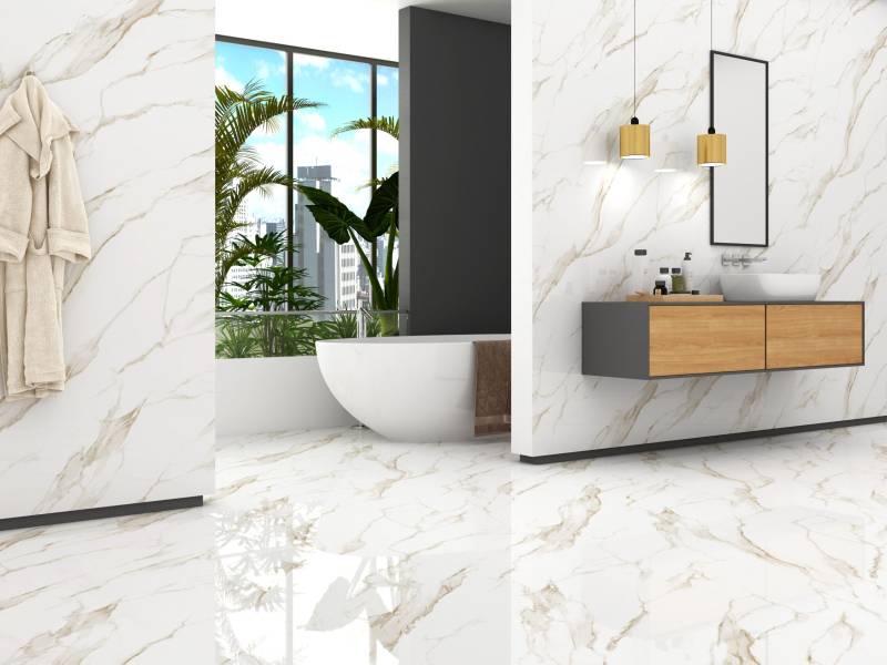 ENDLESS LOVE effet marbre 60x120cm poli brillant