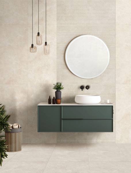 Oasi, le décor linéaire effet pierre