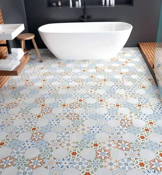 CIENFUEGOS Carrelage hexagonal coloré