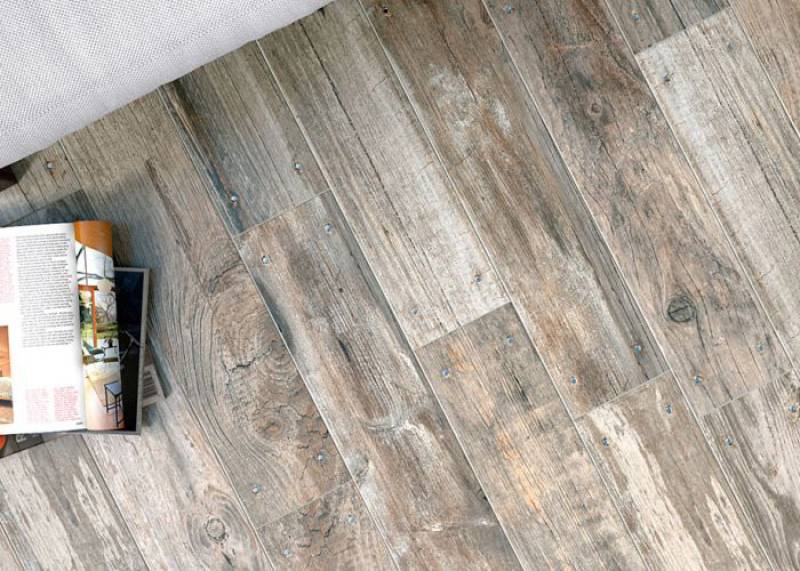 Carrelage bois clouté 15x66cm