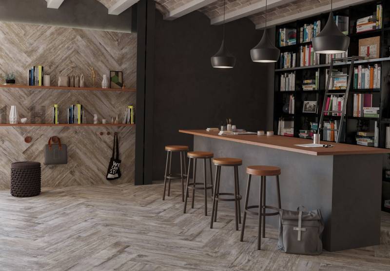 JUNGLE white effet bois