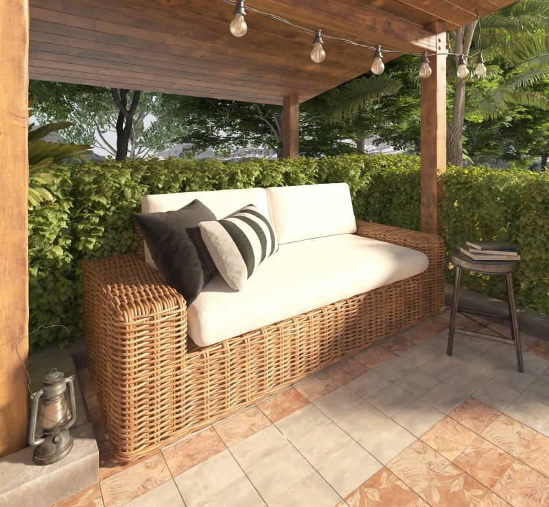 COTTO, le carrelage 20x20cm effet terre cuite