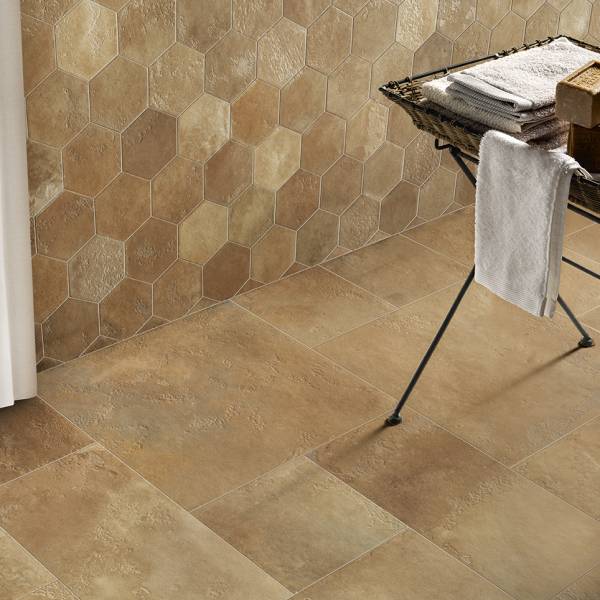 mosaïque grès cérame effet terre cuite