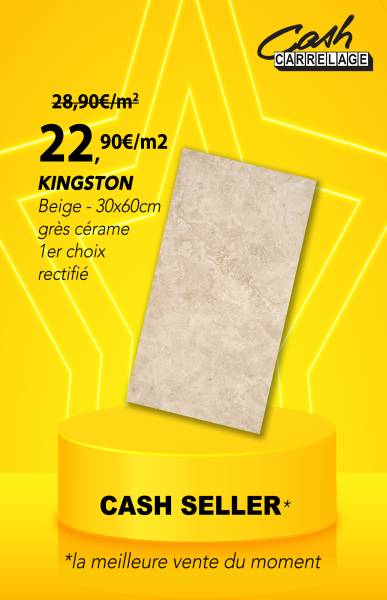 Kingston 30x60cm effet pierre