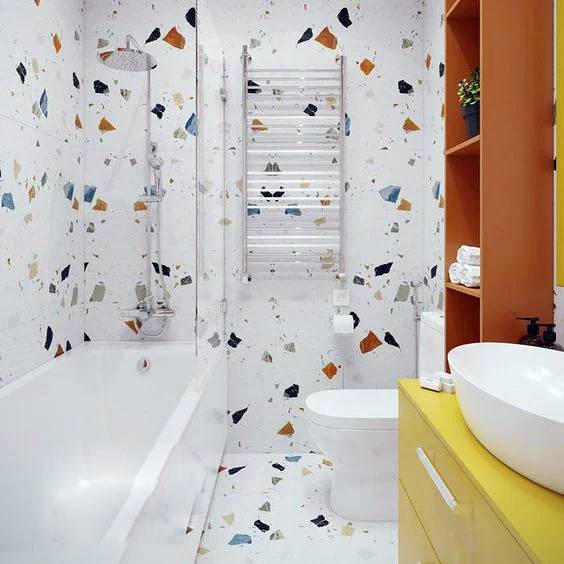 OBI le carrelage terrazzo coloré