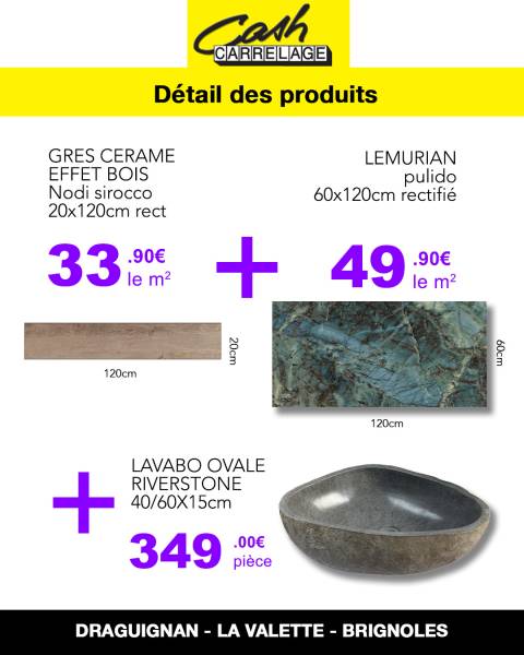 Vasque à poser Riverstone