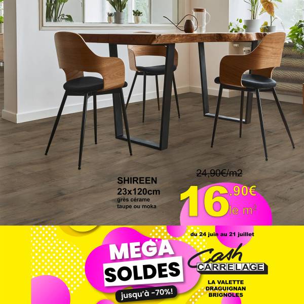 Shireen 23x120cm - Carrelage effet bois