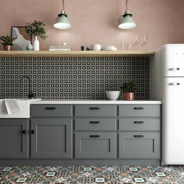 SYNC, le grès cérame pop et coloré effet carreau de ciment