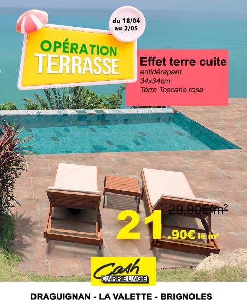 Terre toscane, le carrelage effet terre cuite